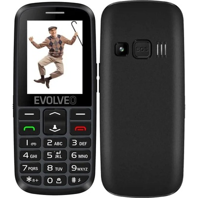 EVOLVEO EasyPhone EG, mobilní telefon pro seniory s nabíjecím stojánkem (černá barva) – Zboží Mobilmania