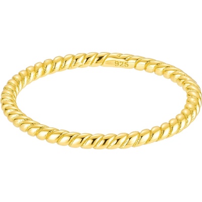 Olivie Stříbrný zatočený prsten GOLD 8839