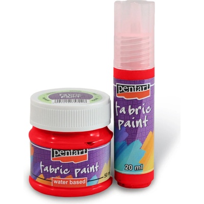 Farba na textil PENTART 20 ml červená