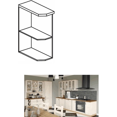 Долен завършващ модул Royal бял