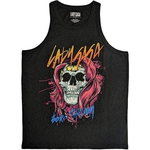 Lady Gaga Skull Charcoal Grey 2XL Риза (GAGATANK15MC05)