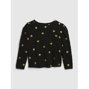 GAP Бебешка тениска Mix & Match с джобче GAP GAP | Cheren | Момичешки | 74-80