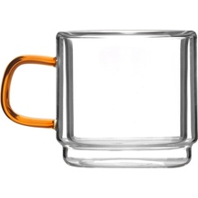 Design dvojstenných hrnčekov Vialli Amber 2 x 80 ml