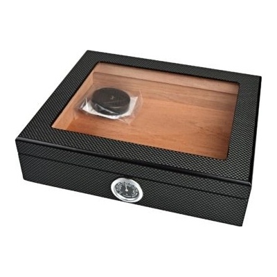 Angelo humidor na doutníky Carbon Glass