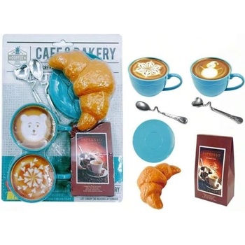 Teddies Комплект за кафе с аксесоари пластмаса 17x23см