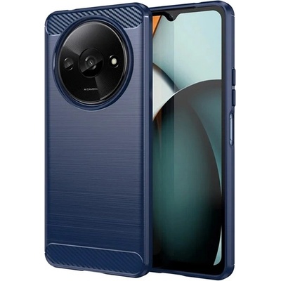 Gigapack Redmi A3 4G GIGAPACK Силиконов протектор за телефон, удароустойчив, карбонов модел, синьо GP-155709 (GP-155709)