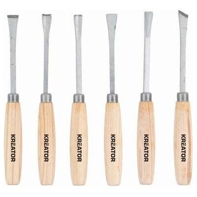 Powerplus KREATOR Mini řezbářská dláta, sada 6 ks - KRTH23203