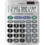CTIFREE CT-8814NV сребърен калкулатор, 155x203mm, 14 цифри, двойно захранване, 2 години гаранция (CT-8814NV) Калкулатори