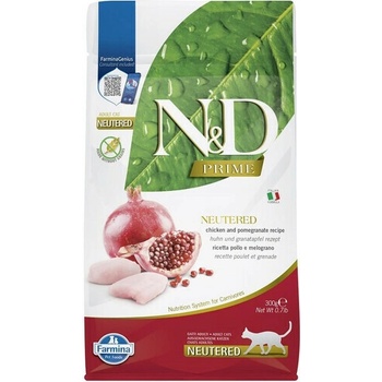 N&D Grain Free CAT Neutered Chicken&Pomegranate 300 g