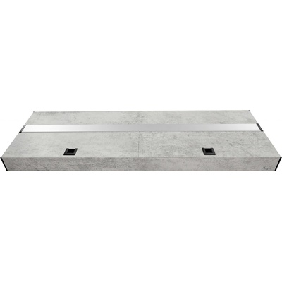 Diversa LED Expert 2 x 20W Akvarijní kryt hliníkový rovný beton 100 x 40 cm