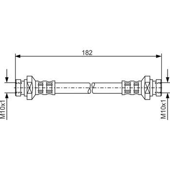 Brzdová hadica BOSCH 1 987 481 010