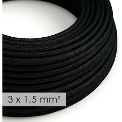 Creative Cables 3x1,5mm² černá 1 m
