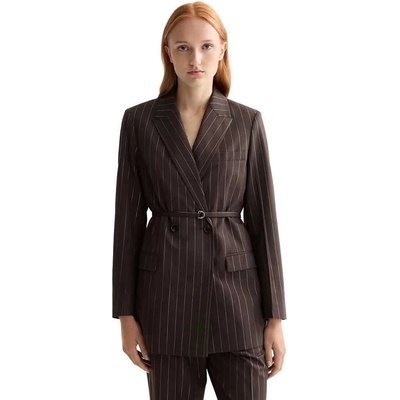 Scotch & Soda Сако Scotch & soda Double Breasted Lurex Pinstripe blazer - Brown (Chocolate Plum)