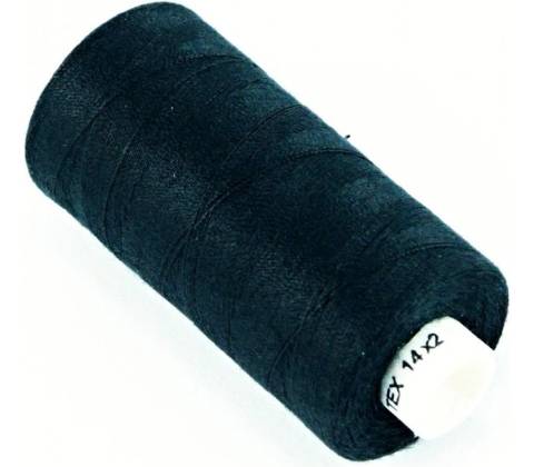 Niť Unipoly - 100% polyester - čierna - 500m