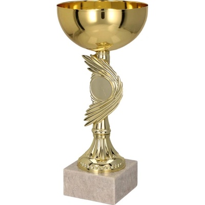 Kovový pohár Zlatý 21 cm 10 cm