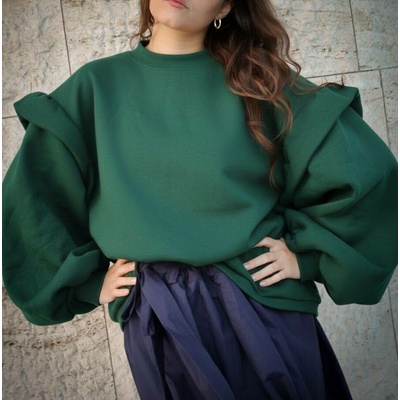 Mikina Juliána Brnáková Zora Dark Green