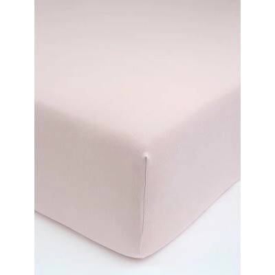 MKLuzkoviny.cz Jersey prostěradlo s elastanem deluxe pudrové 90x200