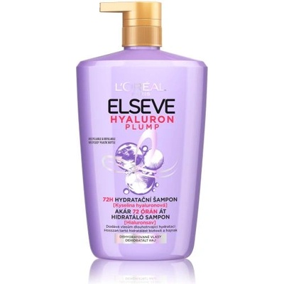 L'Oréal Elseve Hyaluron Plump Moisture Shampoo 1000 ml хидратиращ шампоан с хиалуронова киселина за жени