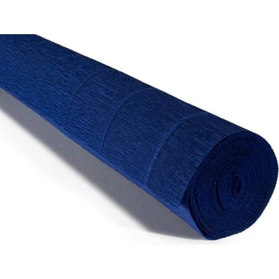 Italský krepový papír Cartotecnica Rossi 180g (50 x 250cm) - tmavě modrá 555