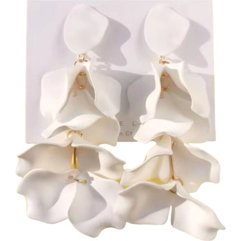 HARAHU Обеци ki-34002 - Бяла kp34002 (ki-34002)