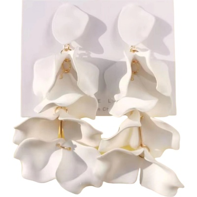 HARAHU Обеци ki-34002 - Бяла kp34002 (ki-34002)