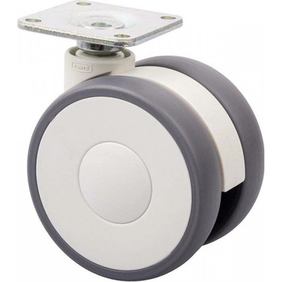 Tente Koliesko 65 mm otočné / tmavo šedé