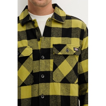 Dickies Памучна риза Dickies в зелено със стандартна кройка с класическа яка DK0A4XDZ (DK0A4XDZ)