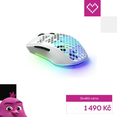 SteelSeries Aerox 3 Wireless Snow 62608
