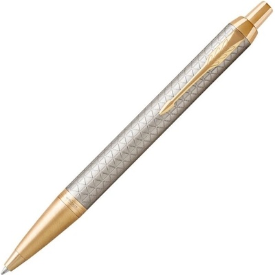 Parker Химикалка Parker Royal IM Premium Silver/Gold, синьо мастило
