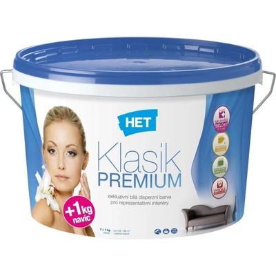 HET Malířská barva Klasik 4 kg, bílá