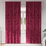 Pure Line Home Кадифени завеси в цвят бордо с комбиниран перделък, 2 бр. , 140 x 245 см - zalegloto - 60,04 лв