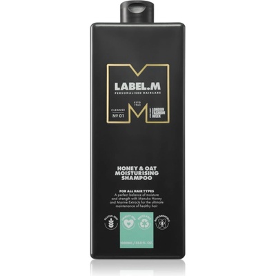 label.m Honey & Oat хидратиращ шампоан за ежедневна употреба 1000ml