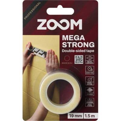 Tegra Zoom Mega Strong Extra pevná obojstranná montážna páska 19 mm x 1,5 m