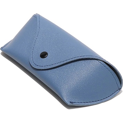 Techsuit Кожен калъф за очила - Techsuit Glasses Leather Case ETPU4 (син) (KF2327659)