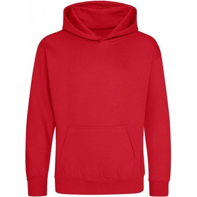 Just Hoods dětská mikina s klokankou Skipi ohnivá červená