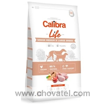 Calibra Dog Life Senior Medium & Large Breed Chicken 3 x 12 kg