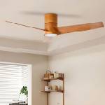 ZEVENTI - LED таванен вентилатор BARROSA LED/18W/230V Wi-Fi Tuya кафяв + дистанционно управление (ZV0025)