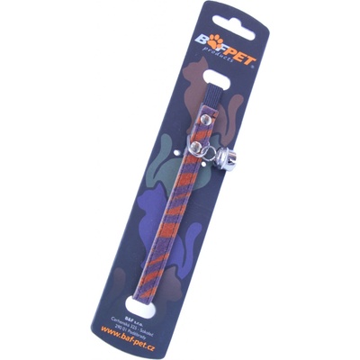 Bafpet Kočičí obojky v designu zebry 10 mm x 32 cm