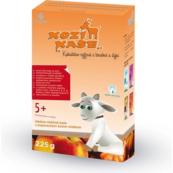 Goldim Kozí Kukuřičnorýžová s broskví a dýní 225 g
