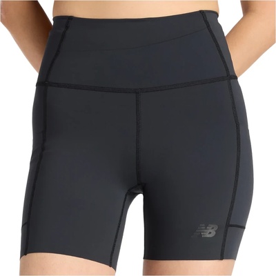 New Balance Дамски шорти за бягане New Balance Women's Sleek Storage Race Short 6'' Running shorts - Black - размер XL (112-4403-0116)