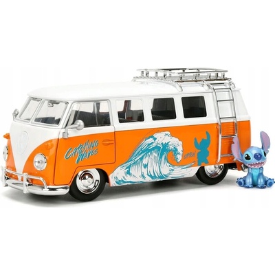 Jada Toys VW Bus 1961 (měřítko 1:24, kov) + Stitch
