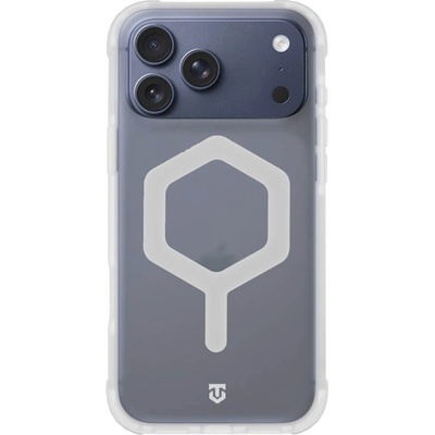 Tactical Хибриден удароустойчив кейс с MagSafe за iPhone 17 Pro Max - Tactical MagForce Hexagon Cover (бял-прозрачен) (57983127345)