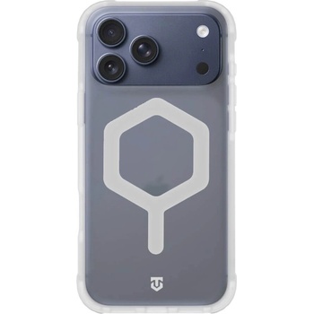 Tactical Хибриден удароустойчив кейс с MagSafe за iPhone 17 Pro Max - Tactical MagForce Hexagon Cover (бял-прозрачен) (57983127345)