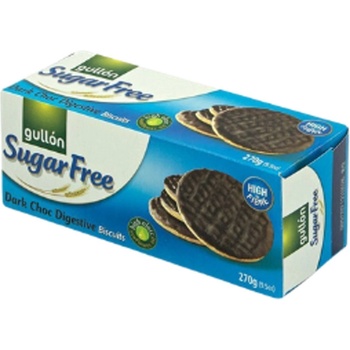 Gullón Dark Choc Digestive polomáčené sušenky bez přidaného cukru 270 g