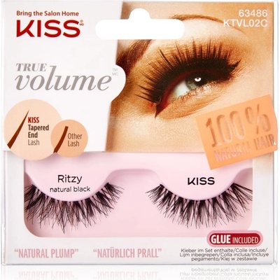 KISS True Volume Ritzy umelé mihalnice Natural Black