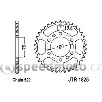 JT Sprockets JTR 1825-45 – Zboží Mobilmania