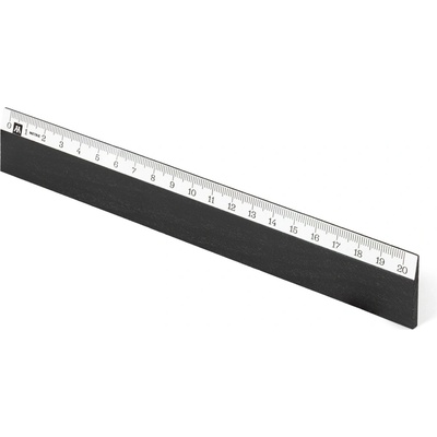 Metrie Scholar-W20SC Dřevěné pravítko černé 20 cm