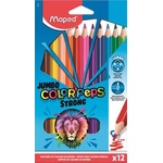 Maped Комплект цветни моливи, триъгълни, MAPED "Jumbo ColorPeps Strong", 12 различни цвята 863312 (863312)