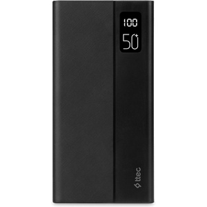 Ttec Външна батерия ttec ReCharger Mega LCD 50.000 mAh PD 20W Powerbank - Черна (8694470828978)
