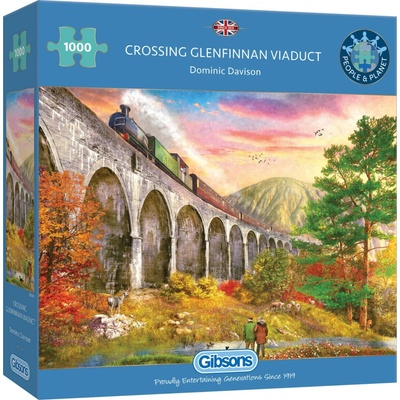 Gibsons Wiadukt Glenfinnan Skotsko 1000 dílků